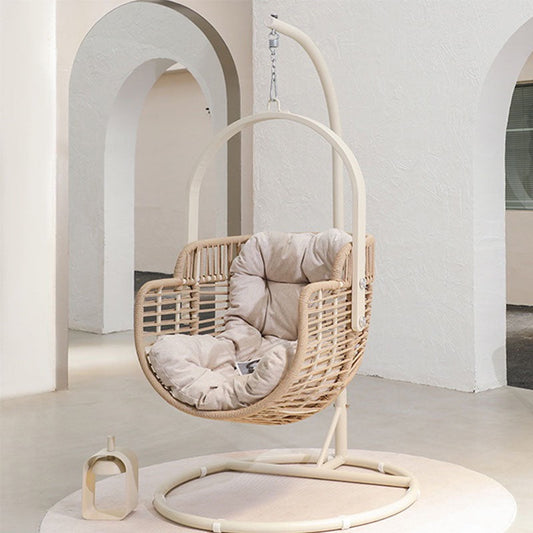 Caprice Rattan Garden Hanging Egg Chair with Stand