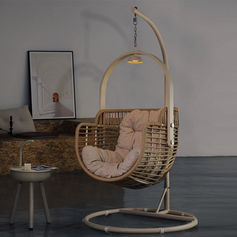 Caprice Rattan Garden Hanging Egg Chair with Stand