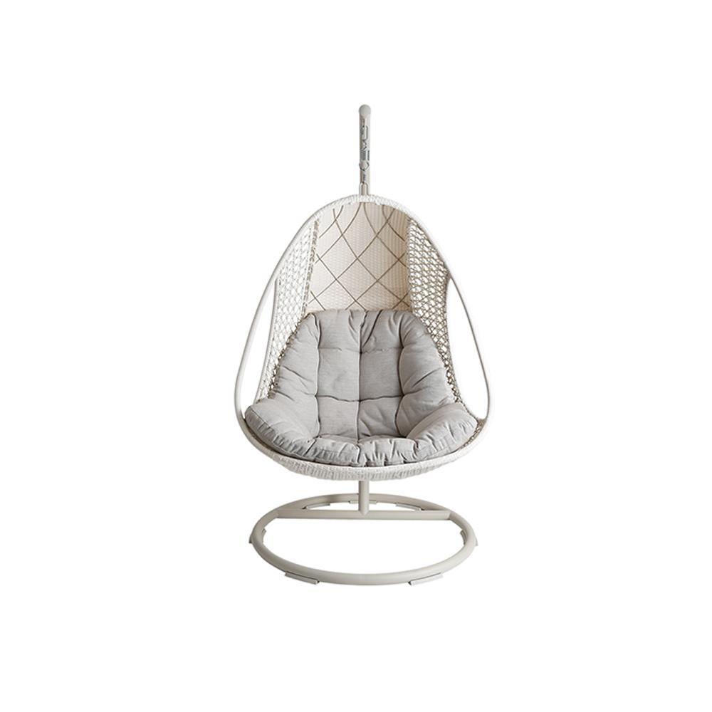 Madeline Rattan Garden Hanging Egg Chair with Stand