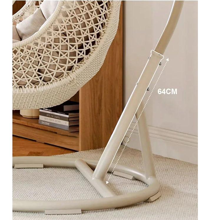 Madeline Rattan Garden Hanging Egg Chair with Stand