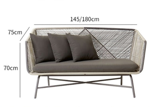 Paris Rattan Chair and Footstool