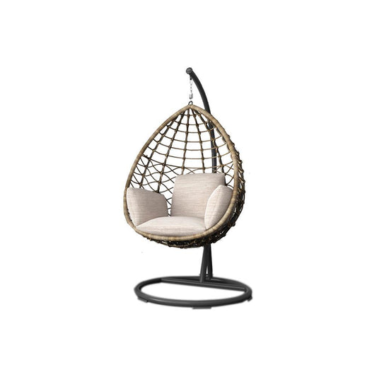 Sonnet Rattan Garden Hanging Egg Chair with Stand