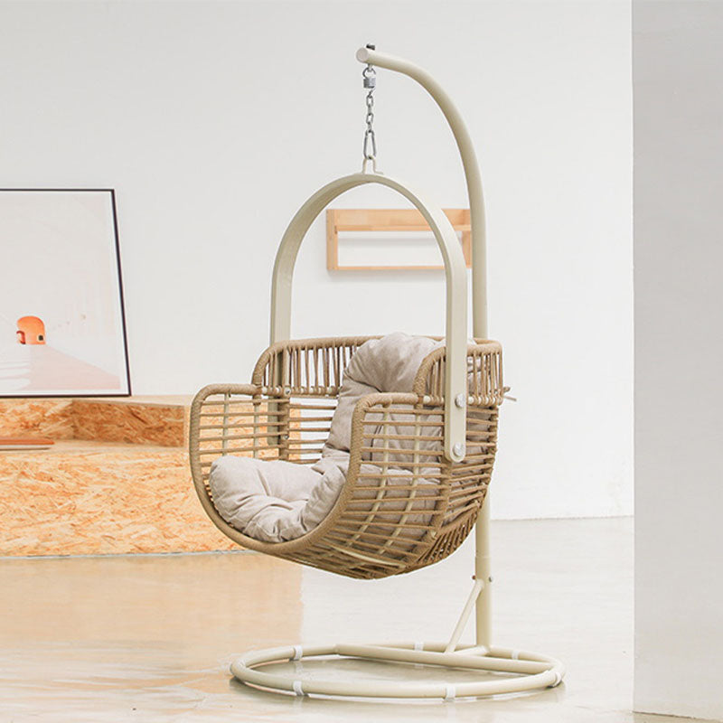 Caprice Rattan Garden Hanging Egg Chair with Stand