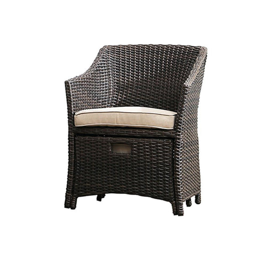 Harrison Rattan Garden Armchair And Ottoman