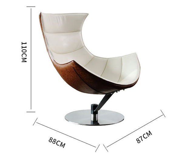 Hemicycle Lounge Chair With Ottoman