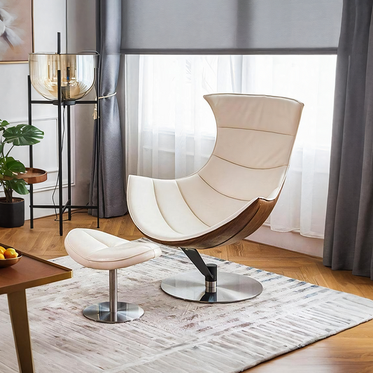 Hemicycle Lounge Chair With Ottoman