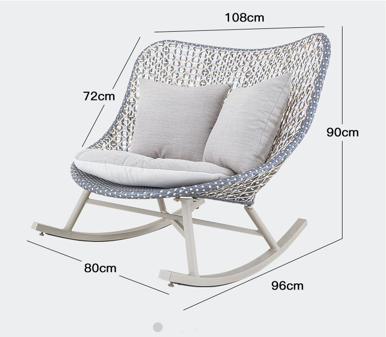 Leonardo Rattan Garden Rocking Chair