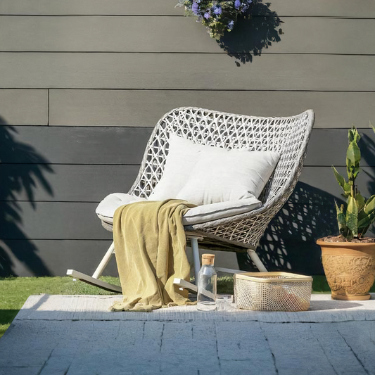Leonardo Rattan Garden Rocking Chair
