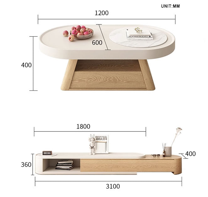 Lowe Coffee Table With TV Stand
