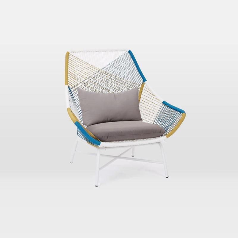 Paris Rattan Chair and Footstool