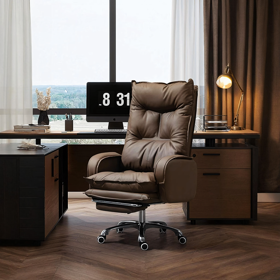 President Recliner Office Chair With Footrest
