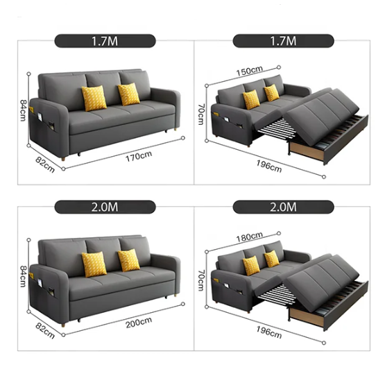 Sandra Two Seater Sofa Bed
