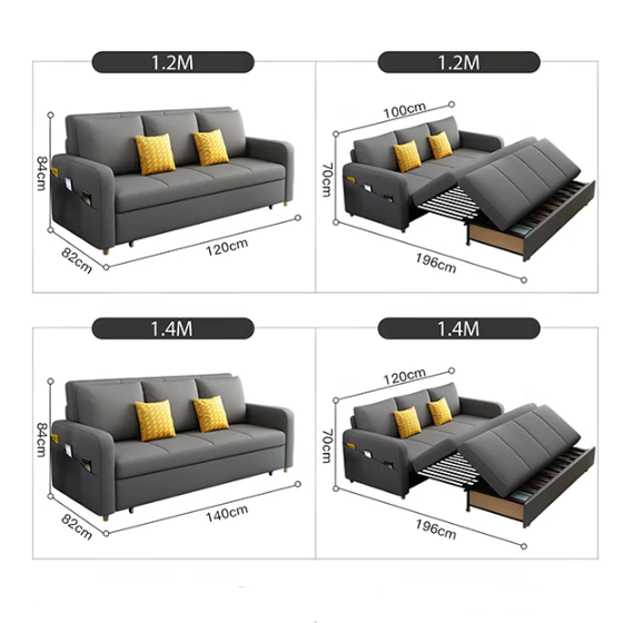 Sandra Two Seater Sofa Bed